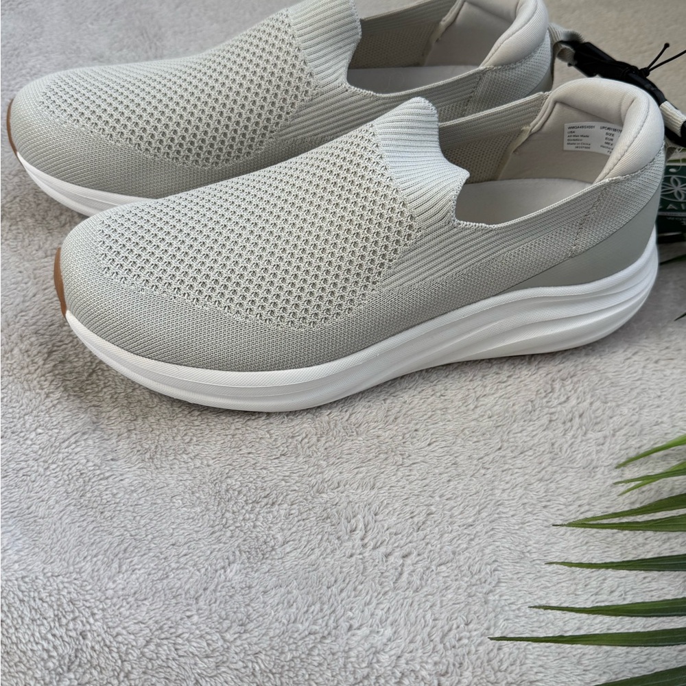 Light Gray Slip-On Sneakers